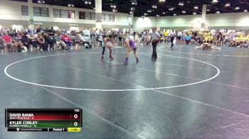 132 lbs Round 3 (16 Team) - David Bania, Ohio Titan Blue vs Kyler Corley, Florida Pitbulls