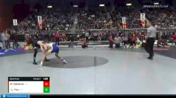 4A-132 lbs Semifinal - Liam Fox, Cheyenne East vs Rudy Osborne, Sheridan