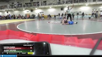 87 lbs Cons. Round 2 - Alden Walker, Maurer Coughlin Wrestling Club vs Haydn Farris, Roncalli Wrestling Foundation