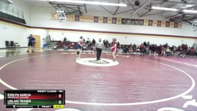 160 lbs Quarterfinal - Evelyn Garcia, Fresno City College vs Leilani Fraser, Santa Rosa College