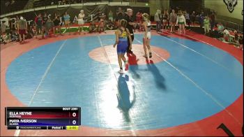 85 lbs Semifinal - Ella Heyne, Montana vs Maya Iverson, Alaska