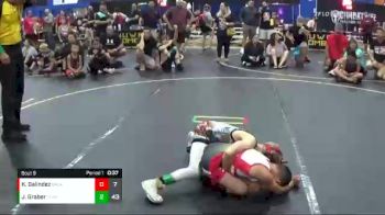 52 lbs Finals (8 Team) - Jacob Graber, The Funky Singlets vs Kaiden Galindez, Backyard Brawlers