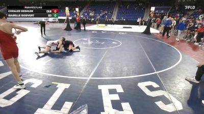 126 lbs Consi Of 8 #2 - Coralee Deshler, Chelmsford vs Isabelle Boisvert, Bedford