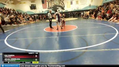 138 lbs Champ. Round 1 - Kai Maeda, Lindbergh vs Kevin Herrejon, Lake Washington