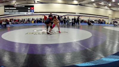 124 lbs Cons. Semi - Kara Rosado, East Stroudsburg University vs Nyvaeh Wendt, Siena Heights University