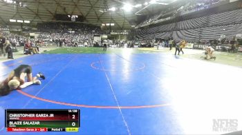 1A 138 lbs 3rd Place Match - Blaize Salazar, Elma vs Christopher Garza Jr, Wapato