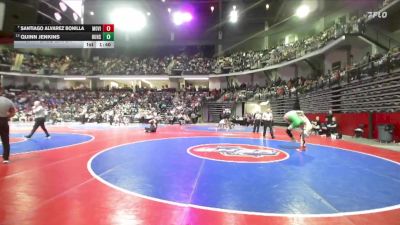 132-6A 5th Place Match - Santiago Alvarez Bonilla, Mountain View vs Quinn Jenkins, Buford HS