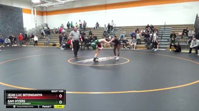 132 lbs 1st Place Match - Jean Luc Bitonganya, Linn-Mar vs Sam Myers, Cedar Rapids Kennedy