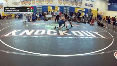 150 lbs Round 7 (8 Team) - Yanziel Santiago, ADale WC vs CHRIS MOORE, Palm Harbor WC