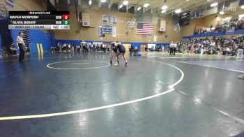 120lbs Champ. Round 3 - Olivia Bishop, Redmond (Girls) vs Mayah McIntosh, Hermiston (Girls)
