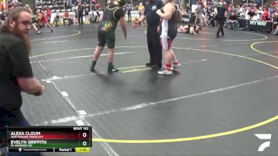 160 lbs Quarterfinal - Alexa Cloum, Whittemore-Prescott vs Evelyn Griffith, FA Warrior WC