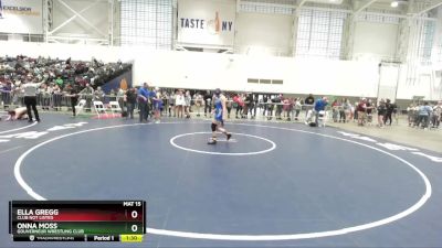 155 lbs Cons. Round 2 - Onna Moss, Gouverneur Wrestling Club vs Ella Gregg, Club Not Listed