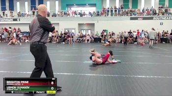 84 lbs Round 1 (6 Team) - Brighton Prine, Georgia United vs Usmon Ulmasov, Xtreme Team