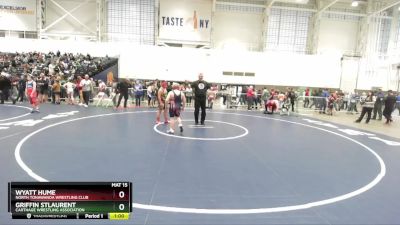 142 lbs Cons. Round 1 - Griffin StLaurent, Carthage Wrestling Association vs Wyatt Hume, North Tonawanda Wrestling Club