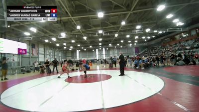 115 lbs Cons. Semis - ADRIAN VALDOVINOS, Victory Wrestling-Central WA vs Andres Vargas Garcia, Lake Stevens Wrestling Club