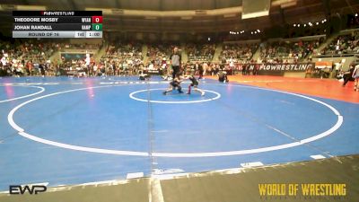 49 lbs Round Of 16 - Theodore Mosby, Wyandotte Youth Wrestling vs Johan Randall, Rampage