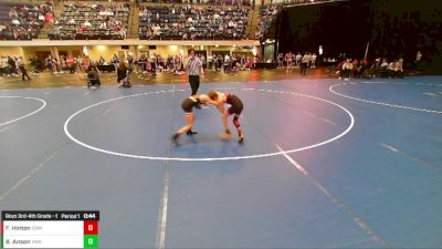 Boys 3rd-4th Grade - 63 Cons. Round 1 - Brody Anson, Hawkeye Wrestling Academy vs Fletcher Hinton, Iowa