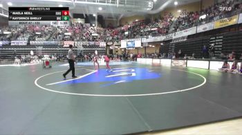 125 lbs Champ. Round 1 - Maela Neill, Eureka Hs vs Kaydence Shelly, Belleville-Republic County HS