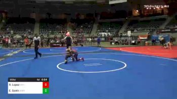 55 lbs Consolation - Roman Lopez, Whitted Trained vs Ethan Spatz, Norris WC