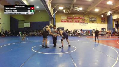 285 lbs Champ. Round 2 - Xander Firm, Sultana vs Raiden Omid, University