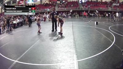 107 lbs 2nd Place Match - Brooklynn Dailey, League Of Heroes vs Bailey Hile, Hawks Wrestling Club (Lincoln) - Girls