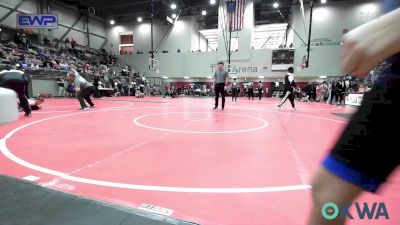 90 lbs Consolation - Collin Russow, Beggs Youth Wrestling Program vs Cristian Monroy, Tulsa Blue T Panthers