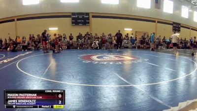77 lbs Cons. Round 2 - Mason Pasternak, Bulldog Premier Wrestling Club vs James Windholtz, Trojan Wrestling Academy