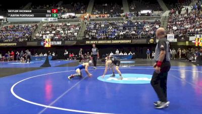 141 lbs Cons. Round 1 - Justin Fortugno, Wis.-Whitewater vs Skyler Hickman, Wash. & Lee