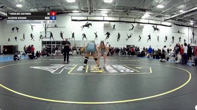 180A 7th Place Match - Alison Evans, McKendree University vs Henlee Haynes, Presbyterian College