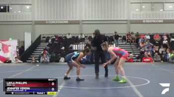 100 lbs Round 1 (16 Team) - Layla Phillips, Iowa vs Jennifer Verdin, North Dakota Red