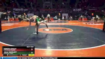 3 lbs Champ. Round 1 - Sergio Lemley, Chicago (Mt. Carmel) vs Sean VanSleet, Elmhurst (York)