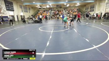 150 lbs Champ. Round 1 - Derek Seo, Aliso Niguel vs Logan Yager, Fountain Valley