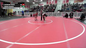 100 lbs Champ. Round 2 - Jackeline Pinzon, Rio Mesa vs Sienna Romero, Corona