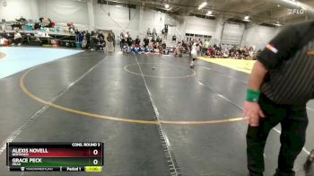 120 lbs Cons. Round 3 - Grace Peck, Mead vs Alexis Novell, Berthoud