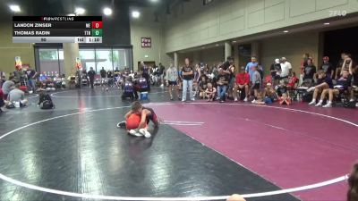 90 lbs Round 5 (6 Team) - Landon Zinser, Moyer Elite vs Thomas Radin, Team TN