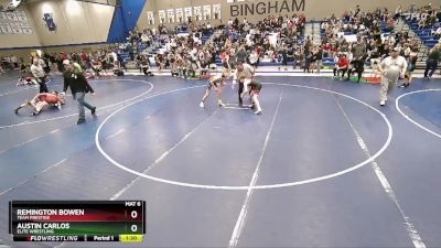 100 lbs Cons. Round 2 - Austin Carlos, Elite Wrestling vs Remington Bowen, Team Prestige