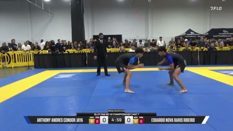 Eduardo Nova Raris Ribeiro vs Anthony Andres Condor Jaya 2026 Pan IBJJF Jiu-Jitsu No-Gi Championship