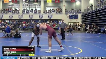 175 lbs Cons. Round 6 - Blake Flower, EDGERTON vs Justice Goree, Columbia City