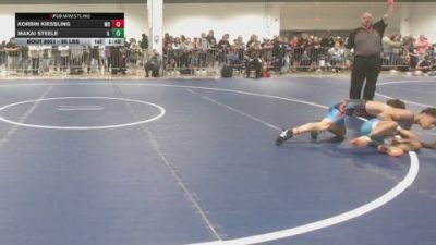 95 lbs Round Of 64 - Korbin Kiessling, MD vs Makai Steele, IL