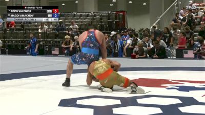 65 lbs Champ. Round 1 - Aden Valencia, California RTC/ Titan Mercury Wrestling Club (TMWC) vs Magdi Amachov, Gold Rush Wrestling