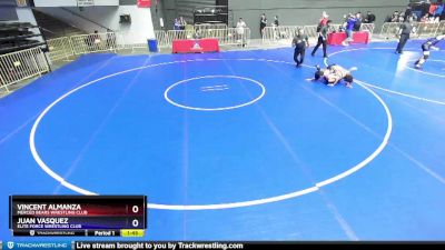 160 lbs Champ. Round 2 - Vincent Almanza, Merced Bears Wrestling Club vs Juan Vasquez, Elite Force Wrestling Club