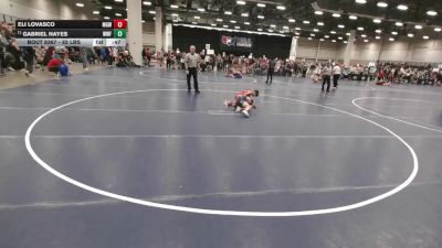 82 lbs Cons. Quarters - Gabriel Hayes, Wentzville Wrestling Federation vs Eli Lovasco, Monster Garage Wrestling