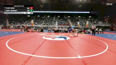 4A-165 lbs Cons. Round 1 - Flint Reno, Campbell County vs Andy Weipert, Green River