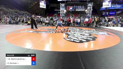 138 lbs Rnd Of 32 - Wil Oberbroeckling, IA vs Drew Gorman, GA