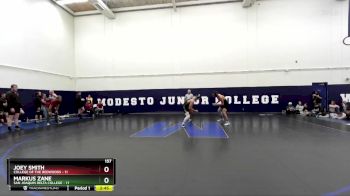 157 lbs Round 2 (3 Team) - Joey Smith, College Of The Redwoods vs Markus Zane, San Joaquin Delta College