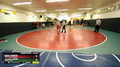 173-176 lbs Round 1 - Oliver Amero, Mount Baker vs Quin Cannon, Marysville Pilchuck