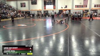 PW-9 lbs Quarterfinal - Cooper Nicol, Wildcat Youth Wrestling vs Jayce Van Gundy, USA MAT CLUB