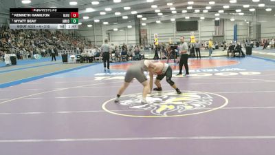 4 - 215 lbs Semifinal - Wyatt Seay, Amherst County vs Kenneth Hamilton, Gloucester
