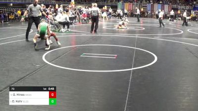 70 lbs Round Of 16 - Deshazo Hines, Washington vs Dalton Kohr, Elco