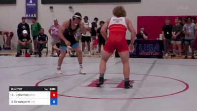 92 kg Round Of 16 - Evan Bockman, Brunson UVRTC vs Owen Braungardt, Viking Wrestling Club (IA)